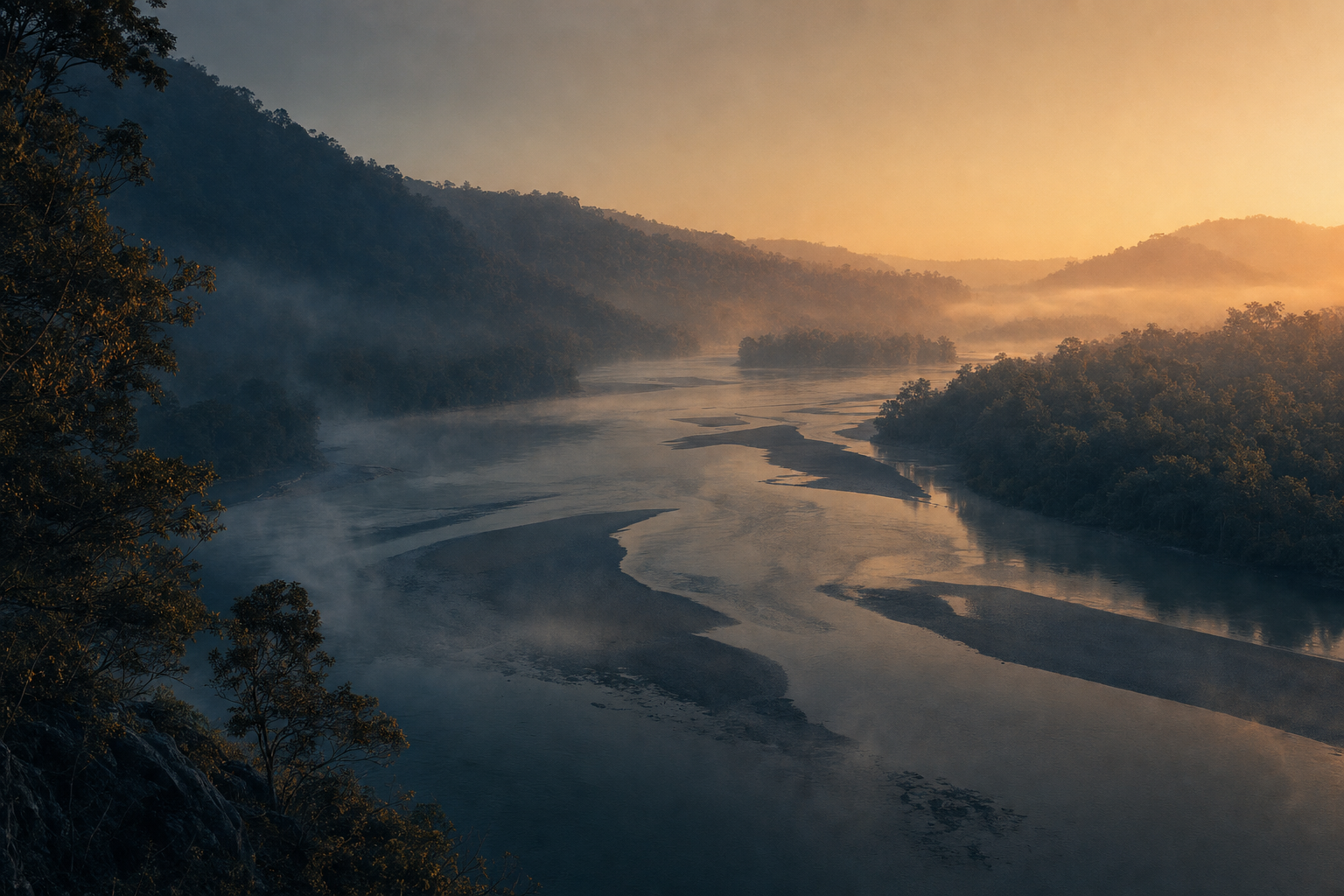 The Godavari at Bhadrachalam — where the lines meet